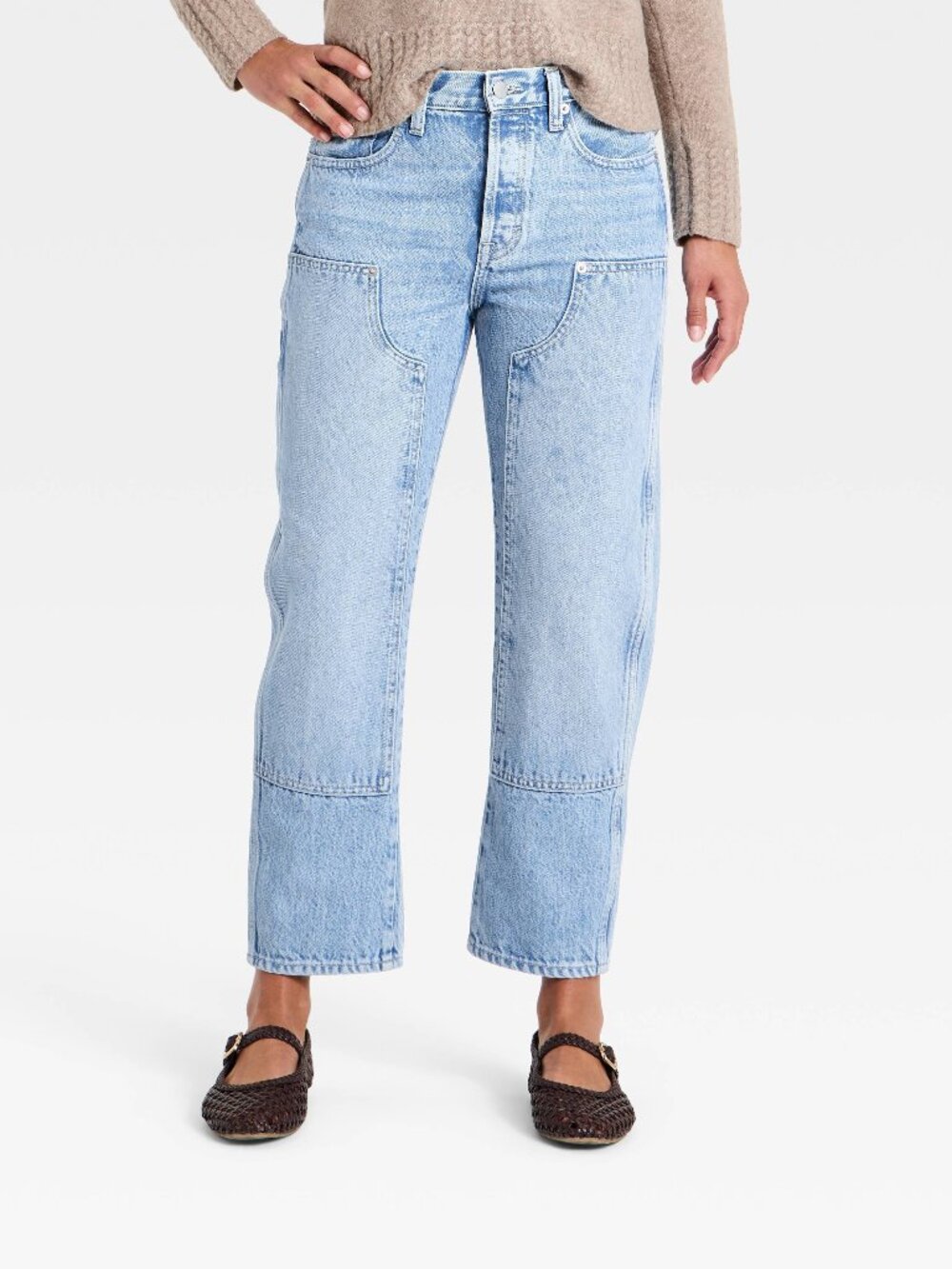 NWT Women's Universal Thread Size 8/R Mid-Rise Boyfriend Denim Jeans